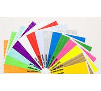 200 x Tyvek Wristbands Waterproof, Tear-Resistant Event Wristbands for Parties, Events, Festivals, Crowd Management - 3/4 inch 19 mm (Neon Green)