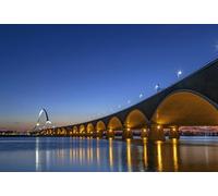 2000(100x70cm) Piece Adult Jigsaw Puzzle, Guangya Bridge in the Twilight, Stress Relief Game Educational Toy for Adults
