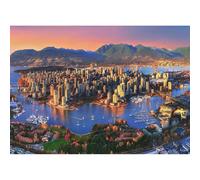 2000(100x70cm)-piece adult puzzle, featuring the urban landscape of Lions Gate Bridge in English Bay, Vancouver, Canada, and the Vancouver Harbour.