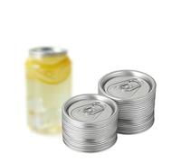 2000/3000/5000 PCS Leak-Proof Aluminum Can Sealing Lids Effortless Opening Freshness Seal Wide Mouth Covers for Soda & Beer Cans(3000Sets)