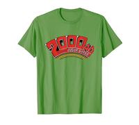 2000 AD Comics Red Featuring Judge Dredd T-Shirt, Men, Grass Green, 3X-Large