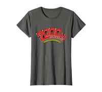 2000 AD Comics Red Featuring Judge Dredd T-Shirt, Women, Asphalt Grey, Large
