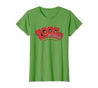 2000 AD Comics Red Featuring Judge Dredd T-Shirt, Women, Grass Green, X-Small