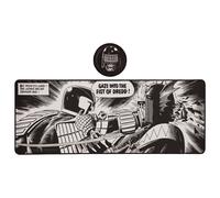 FaNaTtik 2000 AD Judge Dredd XL Desk Pad and Coaster Set | Office & Home Desk Protector, Mosue Mat, Non-Slip, Officially Licensed Merchandise