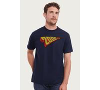 2000 AD Men's Comics Red & Yellow 1977 Logo T-Shirt in Navy | Size: Large 2000 AD Navy L