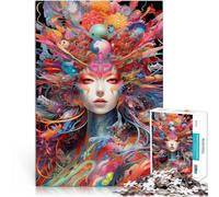 2000 Adult Pieces Jigsaw Puzzle Colorful woman Lernspielzeug für die ganze Familie Wunschliste mit dem Weihnachtsmann70x100cm