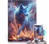 2000 Adult Pieces Jigsaw Puzzle Fiery Wolf Lernspiel-Herausforderungsspielzeug Geburtstagsgeschenk, Geschenke, Wandkunst70x100cm