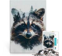 2000 Adult Pieces Jigsaw Puzzle Forest Sentinel Raccoon Lernspiele Heimdekoration Geburtstagsgeschenk, Geschenke70x100cm