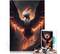 2000 Adult Pieces Jigsaw Puzzle Phoenix from the ashes Herausforderndes Spiel mit passendem Poster und Quizblatt70x100cm