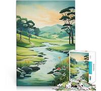 2000 Adult Pieces Jigsaw Puzzle River Landscape Art Made of cardboard for and 14 years and over Family Fun It is ideal as a gift for the whole family。size：70x100cm/27.5x39.3inch
