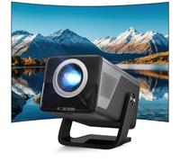 [2000 ANSI/AI Visual Calibration/4K Support] X7 Native 1080P Smart Projector with Android 14 OS, Portable Movie Projector for Bedroom & Outdoor, AI Auto Focus & Keystone Black & Slate Gray