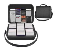 2000+ Card Game Case for Trading Cards, Card Deck Box Holder for Magic The Gathering/for Cards Against Humanity/for CAH TCG MTG Commander/for Yugioh/Football/for Topps Sports Collectible Cards -Black