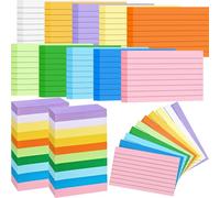 2000 Count Colored Index Cards 3x5 Ruled Index Flash Cards for Studying Lined Index Note Cards 3 x 5 Heavy Colored Flashcards for Studying School Office College Supplies, 10 Colors