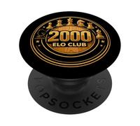 2000 ELO Club Chess Player Rating Goal PopSockets Adhesive PopGrip