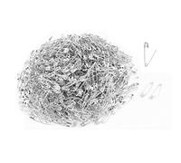 2000 Exquisite and Small 19mm Safety pins, Metal Sewing Clothing Accessories, Trimming and Fixing Safety pins (Silver,)