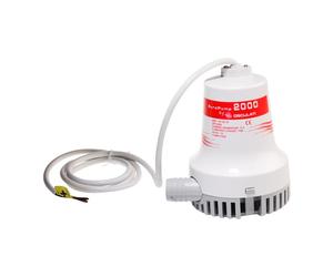 2000 GPH BILGE WATER PUMP 12V Submersible Efficient Boat Yacht Sailing BIL2000