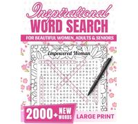 2000+ Inspirational Word Search Puzzle Book for Beautiful Women, Adults & Seniors: Extra Large Print | Gentle Relaxation | Support Clear, Positive Thinking