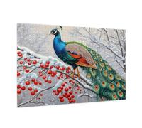 2000 Jigsaw Puzzles for Adults Forest Jigsaw Puzzle Peacock Pattern Design with Gift Box Packaging for Gifts for Women, Beginner Challenging Family Activity for Home Wall Bedroom Decor 99x70 CM -82y