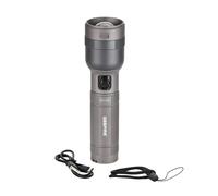 2000 Lumen Zoomable LED Torch Rechargeable Flashlight 10H Runtime Geepas Grey One Size