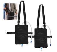 2000 Ml Catheter Device Stabilization, Breathable Mesh Design, Ideal For Elderly Care, Secure Closure, Adjustable Straps, 2 Pcs Catheter Bag Covers