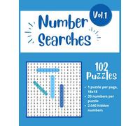 2000 Number Search Puzzle Book for Adults, Seniors and Young ones: Large Print with Solutions - Vol 1