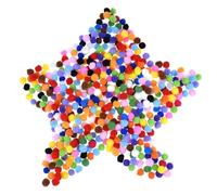 2000 Pcs 10mm Pom Poms Cheerleading Balls for Crafts Making DIY Creative Crafts Decorations,Assorted Mixed Color Soft Flutty Mini Pom Poms for Adults Craft Enthusiasts DIY Creative Art