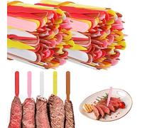2000 Pcs 3 Inch Steak Markers - Colorful Plastic Meat Doneness Picks - Steak Temperature Sticks - Rare, Medium Rare, Medium Well, Well for Catering, Barbecues, Parties, Picnic