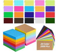 2000 PCS Index Cards 3x5 In Colored Flash Cards with Ring, 20 Colors Punched Lined Flashcards Ruled Index Cards Notecards Study Cards Heavy Note Card for Studying Office To Do List