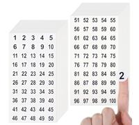 2000 Pcs Number Stickers Labels 1-100, Consecutive Vinyl Round Numbers Stickers, 2 cm Self-Adhesive Waterproof Number Decals for Office Storage Inventory Organization, Indoor Outdoor Use