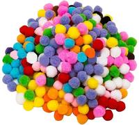 2000 PCS Pom Poms, 10 mm Assorted Colours Pompoms Balls for Crafting Soft and Fluffy Craft Pom Poms for DIY Creative Crafts Christmas Craft Projects Decorations