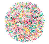 2000 Pcs Pom Poms for Crafts 1cm Assorted Pompoms Multicolored Fuzzy Pom Poms Ball for DIY Art Craft Supplies, Mini Pom Poms for Craft Making Decorations