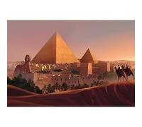 2000-Piece Adult Jigsaw Puzzle, Egyptian Pyramids, Desert & Camels, Home Wall Decor, Educational Family Game, Toy & Gift for Friends