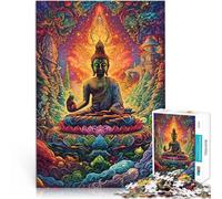2000 Piece Adult Puzzles Colorful Buddha statue Made of cardboard，for ages 14 and over Puzzle game Offered as gifts for the whole family。size：70x100cm/27.5x39.3inch