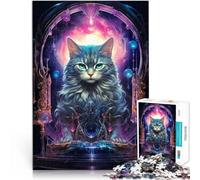 2000 Piece Adult Puzzles Cyper Futuristic Cat Made of cardboard,Suitable for people aged 14 and above Hands-on Game Improving love between couples。size:70x100cm/27.5x39.3inch