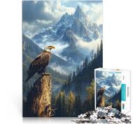 2000 Piece Adult Puzzles Eagle on Mountaintop Made of cardboard for and from 14 years and over Family Fun It is ideal as a gift for the whole family。size:70x100cm/27.5x39.3inch