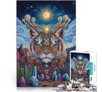 2000 Piece Adult Puzzles “Fantasy tiger totem” Made of cardboard,Suitable for ages 14 and up Family game for and Offered as gifts for the whole family。size:70x100cm/27.5x39.3inch