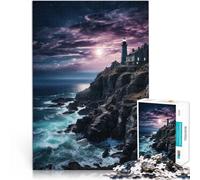 2000 Piece Adult Puzzles Lighthouse at night Hands-on Game 70x100cm is ideal as a gift for the whole family for for Age 14