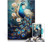 2000 Piece Adult Puzzles Mythical Peacock Anspruchsvoll, aber lustig und humorvoll mit passendem Poster und Quizblatt70x100cm