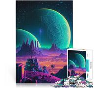 2000 Piece Adult Puzzles Neon Planet 5 Spielzeug Lernspiele Stressabbau Wanddekoration Einzigartige Geburtstags- und Weihnachtsgeschenke70x100cm