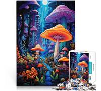 2000 Piece Adult Puzzles Trippy forest full of mushrooms Mustermontage mit vollständig ineinander greifenden, zufällig geformten Teilen70x100cm