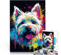 2000 Piece Adult Puzzles West Highland Terrier Anspruchsvoll, aber lustig und humorvoll Wohnkunstdekor70x100cm