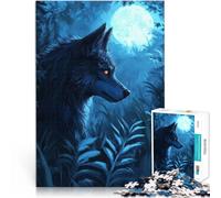 2000 Piece Adult Puzzles Wolf Under Moonlight Staycation Kill time 70x100cm gifts for friends and family for Age 14+