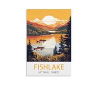 2000 Piece Classic Jigsaw Puzzle Fishlake National Forest Challenging Puzzles, Puzzle Game for The Whole for Women, Gifts for Men, Theme 70x100cm