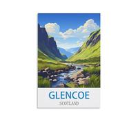 2000 Piece Classic Jigsaw Puzzle Glencoe Scotland Challenging Puzzles, Puzzle Game for The Whole for Women, Gifts for Men, Theme 70x100cm