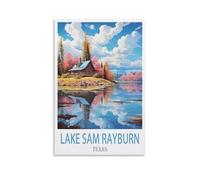 2000 Piece Classic Jigsaw Puzzle Lake Sam Rayburn Texas Challenging Puzzles, Puzzle Game for The Whole for Women, Gifts for Men, Theme 70x100cm