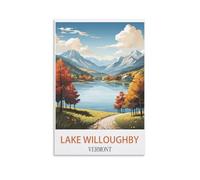 2000 Piece Classic Jigsaw Puzzle Lake Willoughby Vermont Challenging Puzzles, Puzzle Game for The Whole for Women, Gifts for Men, Theme 70x100cm