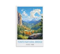 2000 Piece Classic Jigsaw Puzzle Tonto Natural Bridge State Park Challenging Puzzles, Puzzle Game for The Whole for Women, Gifts for Men, Theme 70x100cm