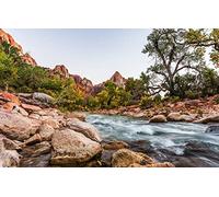 2000-Piece Jigsaw Puzzle, 3D, Natural Beauty, River, Utah, USA, Zion National Park 70x100CM