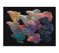 2000 Piece Jigsaw Puzzle, Color & Fish Wall Art, Wooden Puzzle, 1T#992