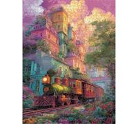 2000 Piece Jigsaw Puzzle, Dream & Train Wall Art, Wooden Puzzle, 1T#1519